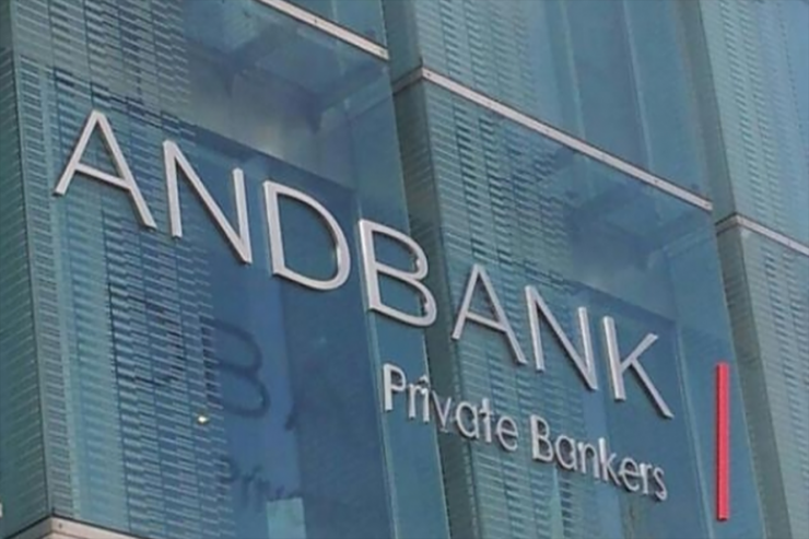 Façana de la seu d'Andbank Espanya.